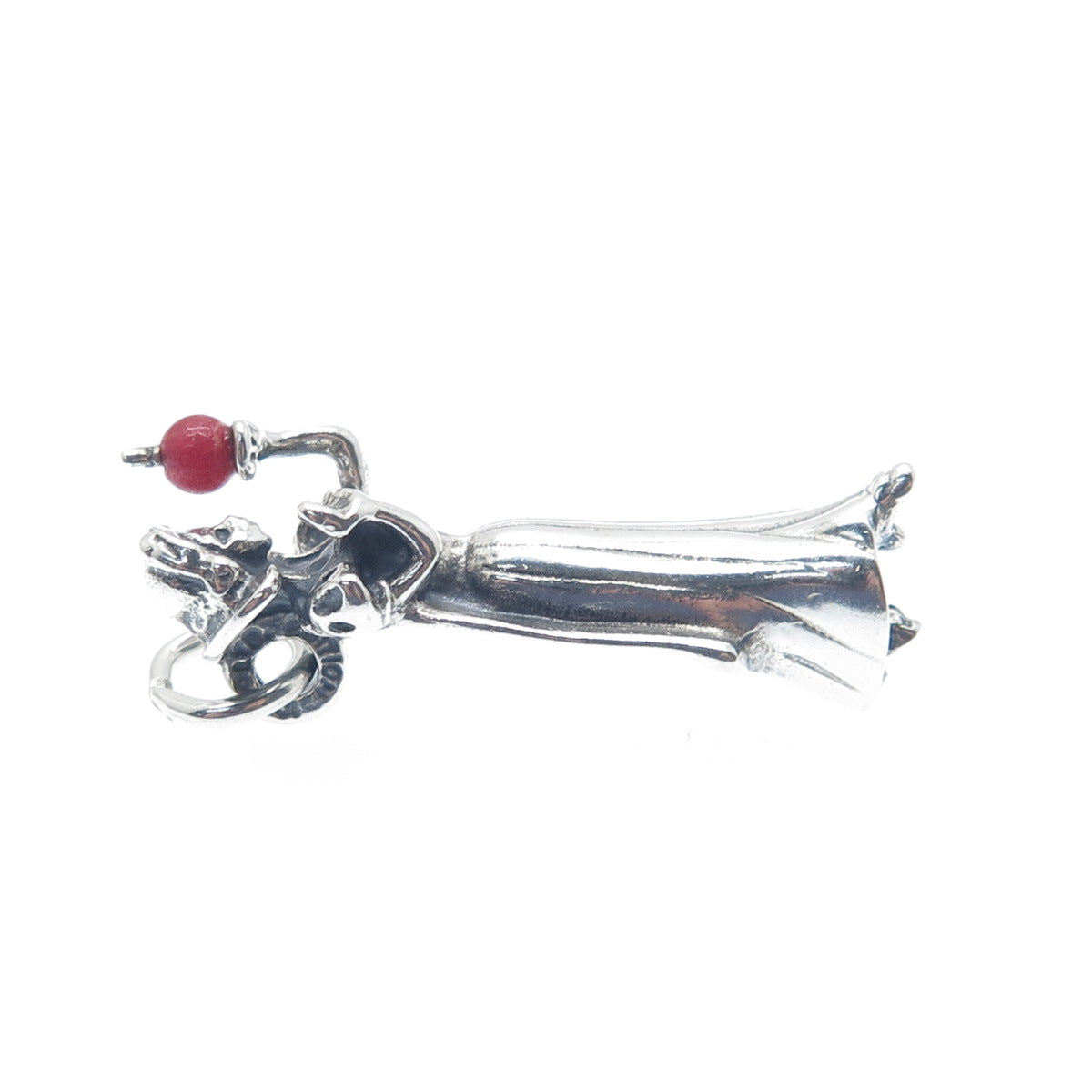 CELLINI 925 Sterling Silver Vintage Enamel Limited Edition Snow White 3D Pendant