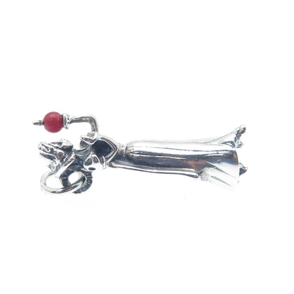 CELLINI 925 Sterling Silver Vintage Enamel Limited Edition Snow White 3D Pendant