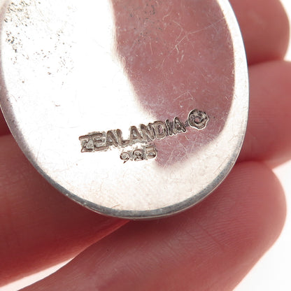 ZEALANDIA 925 Sterling Silver Vintage Minoan Crete Oxidized Earrings