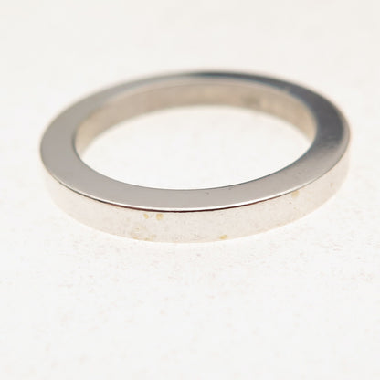 925 Sterling Silver Vintage Stackable Wedding Band Ring Size 6