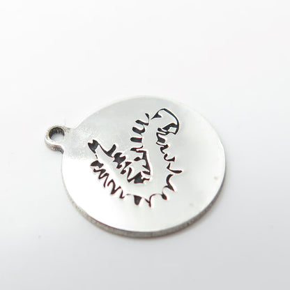 925 Sterling Silver USA Two In Town Insect Charm Pendant