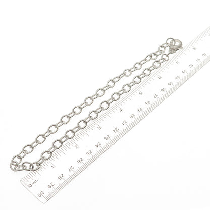 JUDITH RIPKA 925 Sterling Silver Cable Chain Necklace 16"