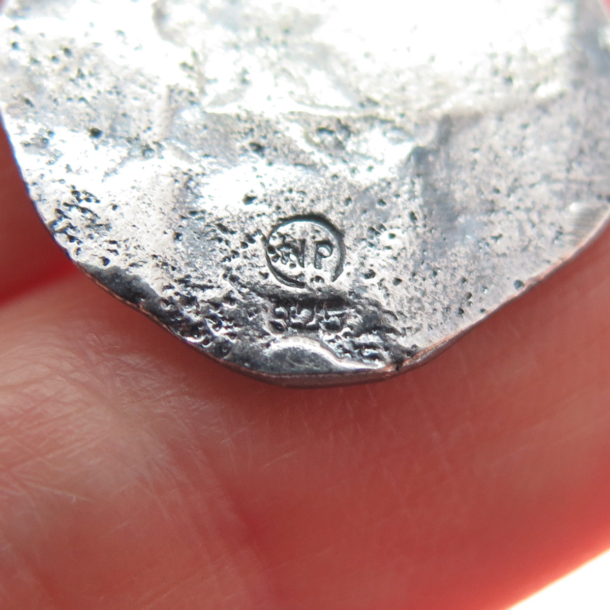 WAXING POETIC Sterling Silver Vintage Letter U Initial Oxidized Charm Pendant