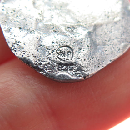 WAXING POETIC Sterling Silver Vintage Letter U Initial Oxidized Charm Pendant