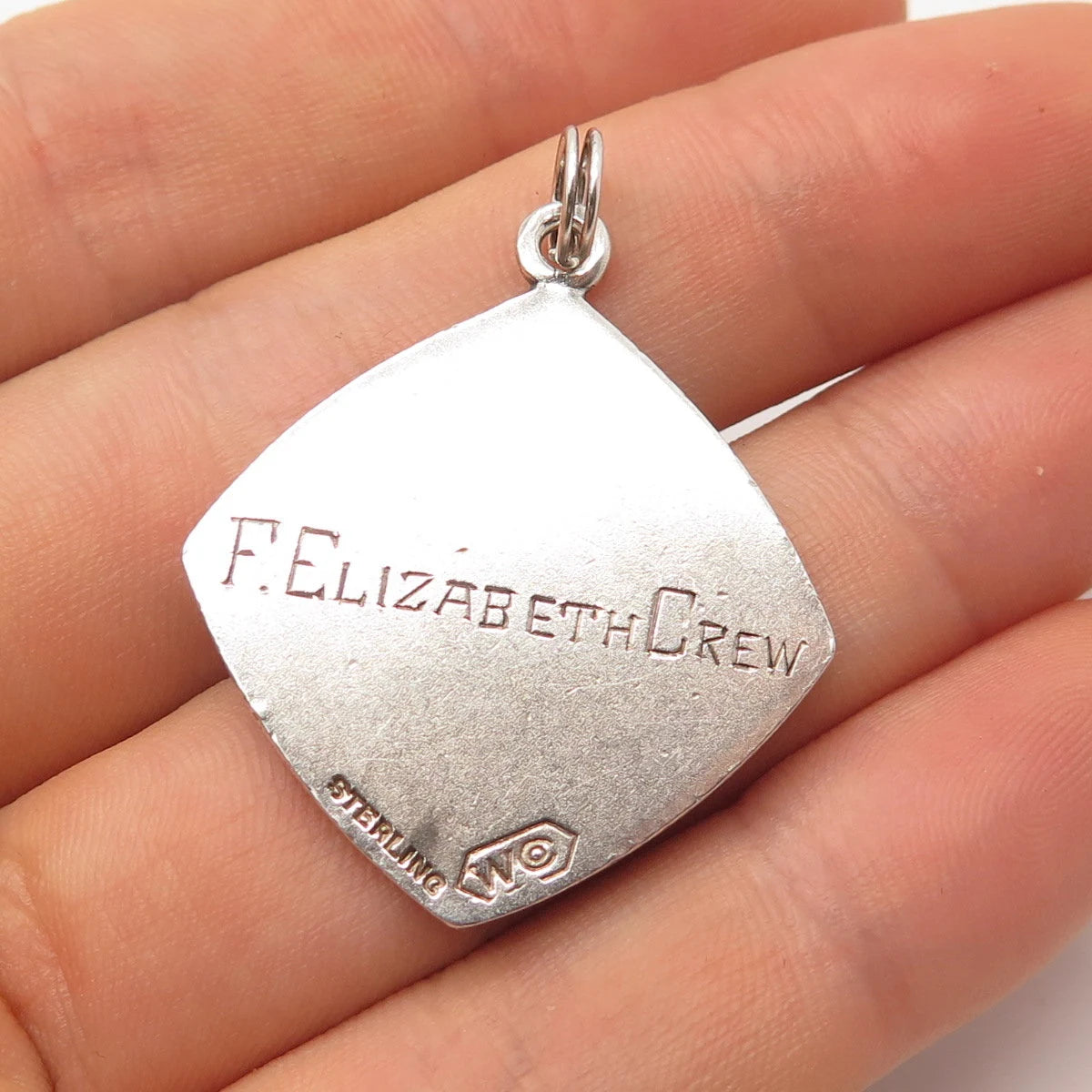 925 Sterling Silver Vintage Wendell & Co. "Declamation Contest 1924" Pendant