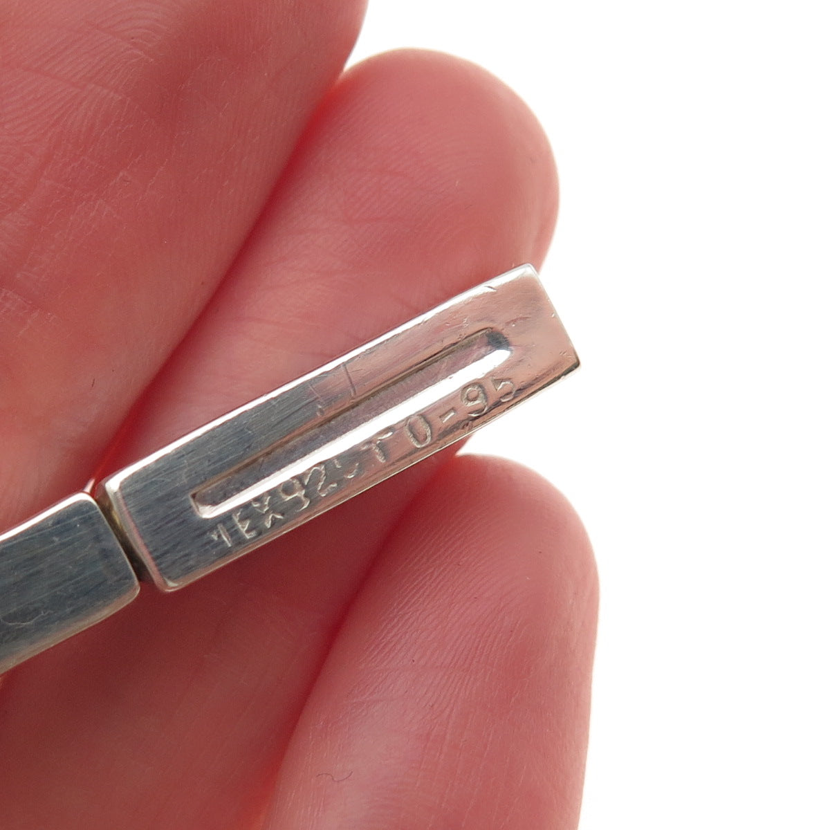 925 Sterling Silver Vintage Mexico Tennis Racket Key Ring Holder