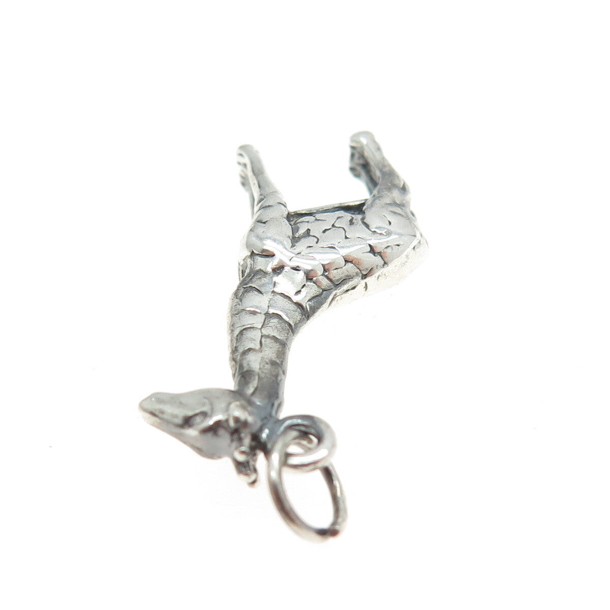 925 Sterling Silver Vintage Giraffe 3D Pendant