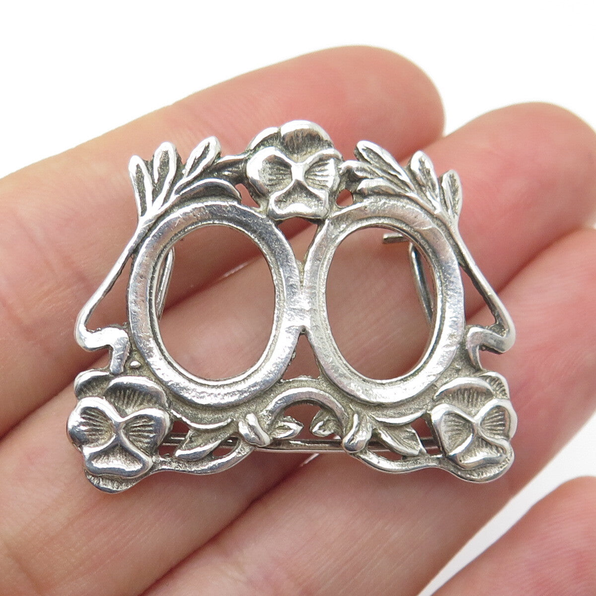 925 Sterling Silver Vintage Doll Picture Frame