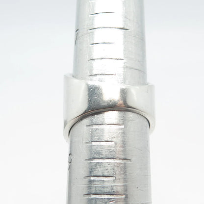 925 Sterling Silver Vintage Mexico SU Ribbed Statement Ring Size 8.25
