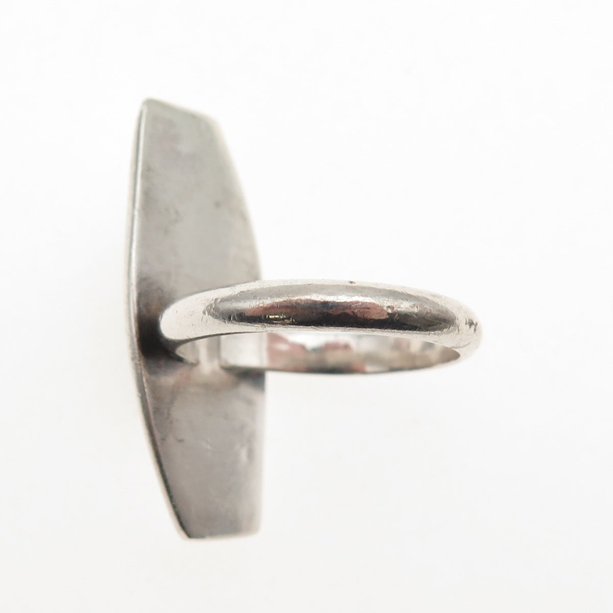925 Sterling Silver Vintage Real Boulder Opal Modernist Ring Size 8