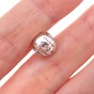 Pandora 925 Sterling Silver C Z Essence Collection Trust Slide Bead Charm