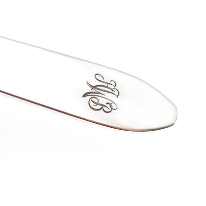 Tiffany & Co. 925 Sterling Antique Art Deco Monogram Individual Melon Spoon