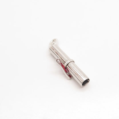 925 Sterling Silver Vintage "Diploma" Pendant