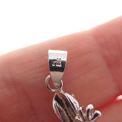 RII by Atmo Nageena 925 Sterling Silver Vintage Lizard Minimalist Charm Pendant