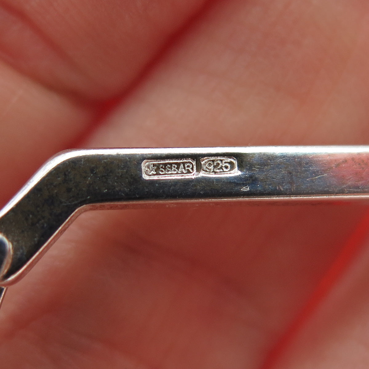 925 Sterling Silver Vintage Italy Key Diploma Fob Chain Ring Holder
