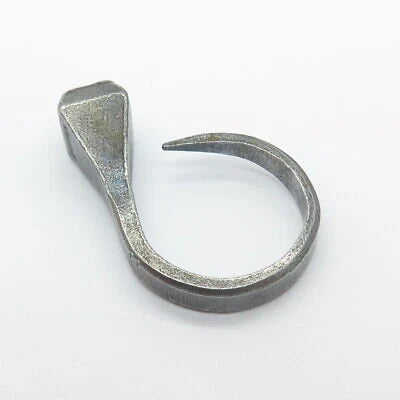 925 Sterling Silver Vintage Square Adjustable Gap Ring Size 7.25