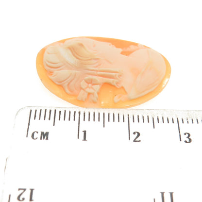 Antique Victorian Real Carved Mother-of-Pearl Lady Cameo