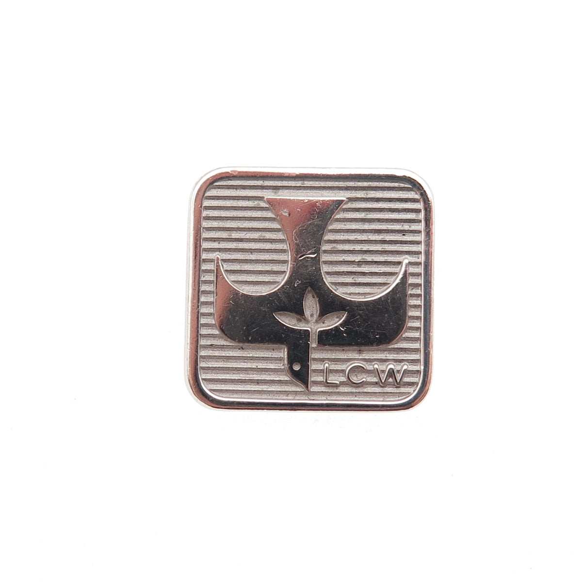Robbins & Co. Sterling Silver Vintage League of Catholic Women Mini Pin Brooch