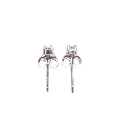 925 Sterling Silver Round-Cut C Z Stud Earrings