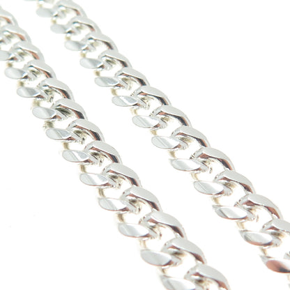 925 Sterling Silver Italy Miami Cuban Chain Necklace 25"