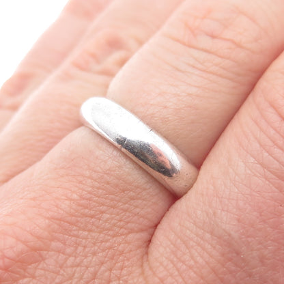 Kritzer Stern & Klein 925 Sterling Silver Vintage Wedding Band Ring Size 7.25