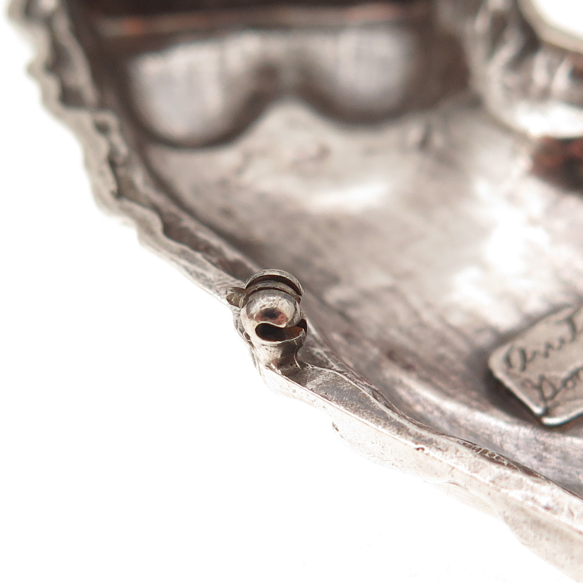 Anita Doodstein 925 Sterling Silver Vintage Female Bust Brooch (missing pin)