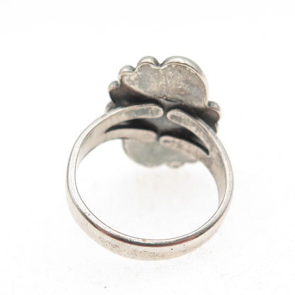 Bell Trading Post Old Pawn Sterling Silver Vintage Turquoise Tribal Ring Size 5