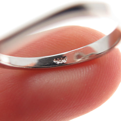 925 Sterling Silver Round-Cut Champagne C Z Modernist Heart Ring Size 6