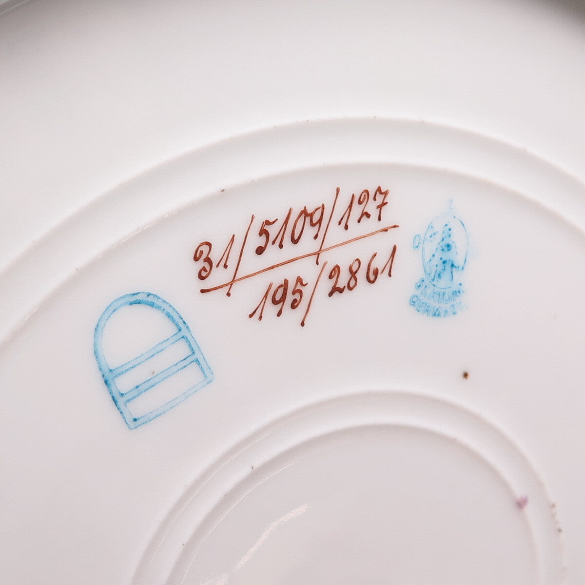 ROYAL VIENNA & St. Kilian Antique Garden Hand Painted Porcelain Cabinet Plate