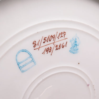 ROYAL VIENNA & St. Kilian Antique Garden Hand Painted Porcelain Cabinet Plate