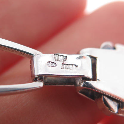 925 Sterling Silver Vintage Italy Key Fob Chain