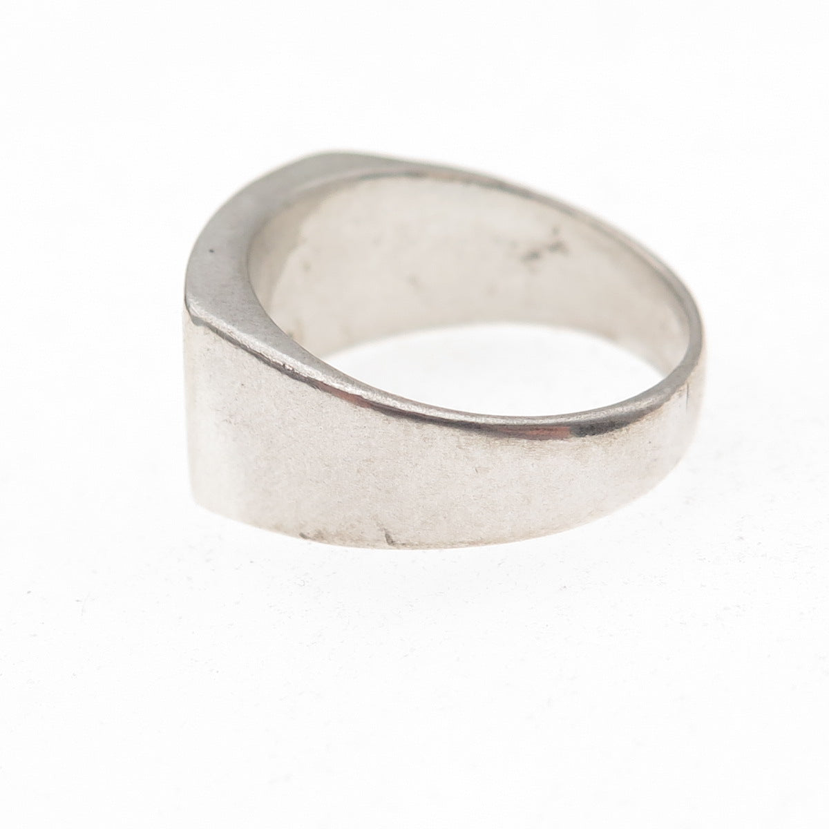 Old Pawn 925 Sterling Silver Vintage Southwestern Turquoise Inlay Ring Size 7