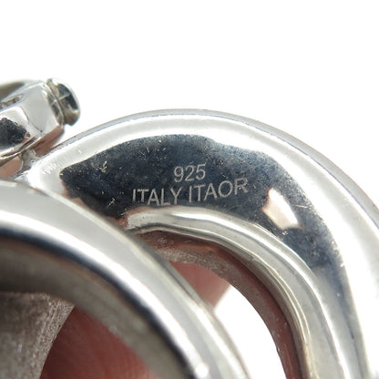 ITAOR 925 Sterling Silver Italy Open Heart Pendant