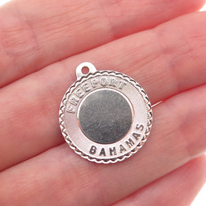 Sasco 925 Sterling Silver Vintage Freeport Bahamas Charm Pendant
