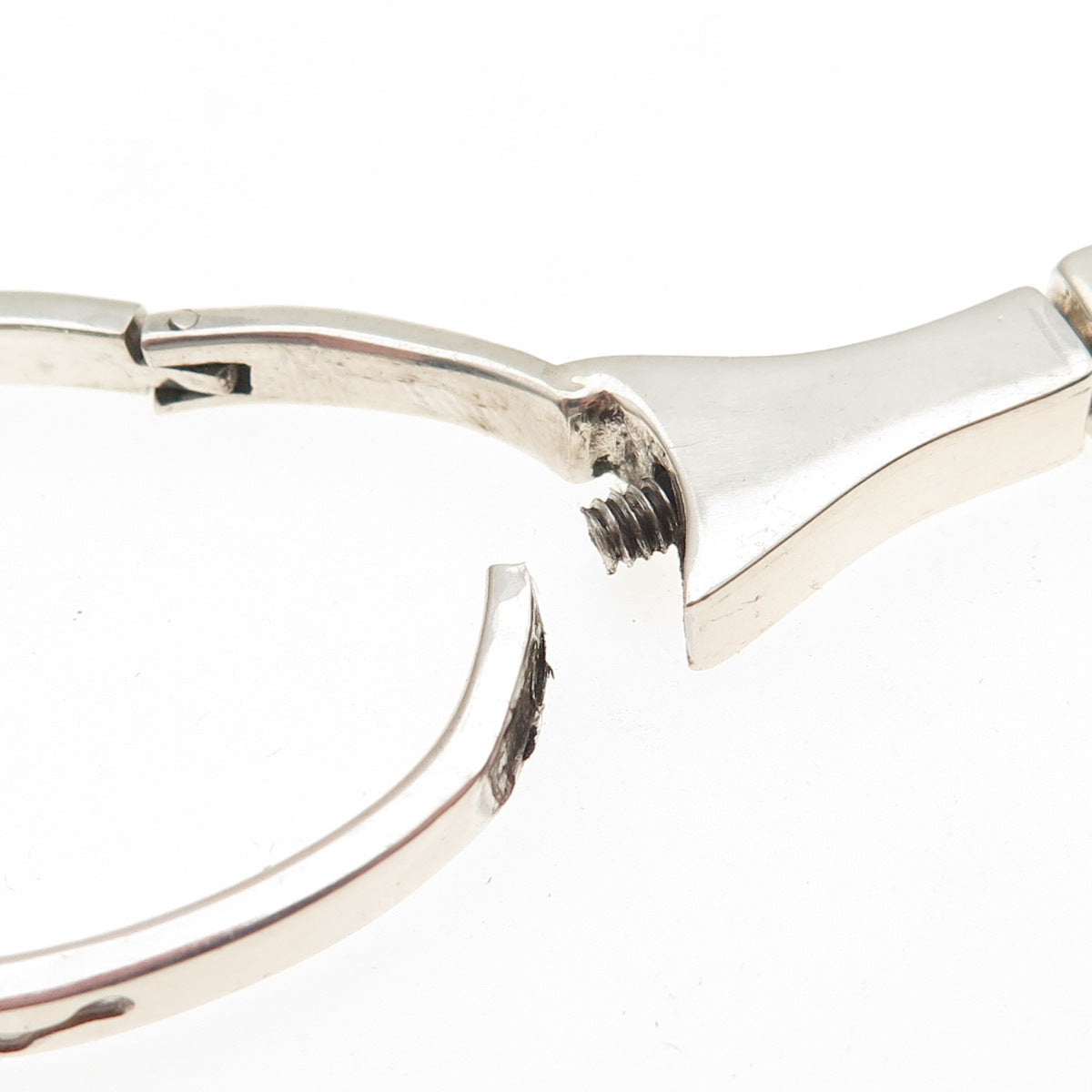 925 Sterling Silver Vintage Mexico Tennis Racket Key Ring Holder