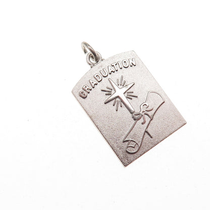 Antaya 925 Sterling Silver Vintage Graduation Charm Pendant
