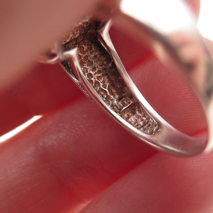 DBJ Dee Berkle Sterling Silver Vintage Emerald-Cut C Z Engagement Ring Size 7