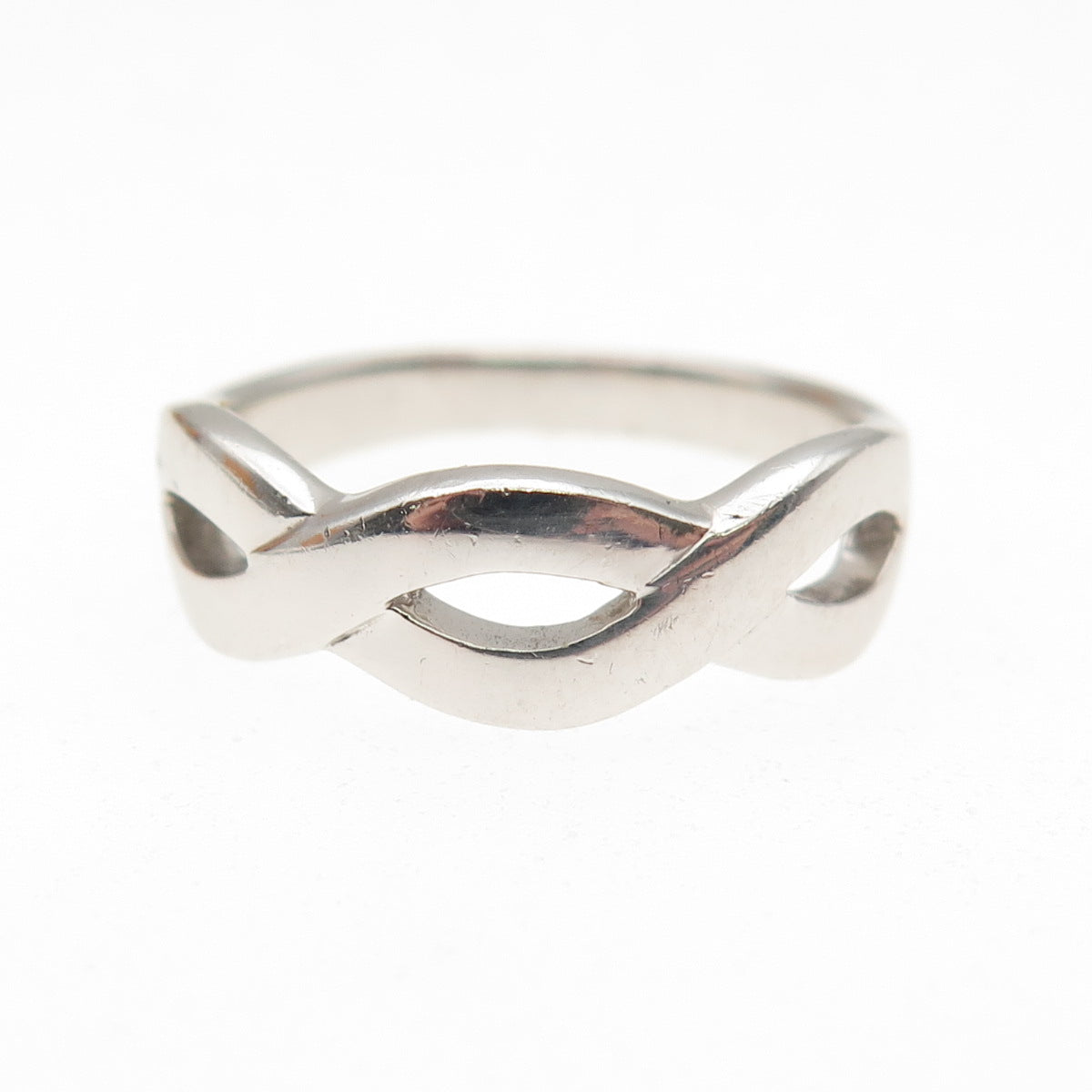 Ross Simons 925 Sterling Silver Vintage Woven Ring Size 6.75