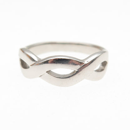 Ross Simons 925 Sterling Silver Vintage Woven Ring Size 6.75