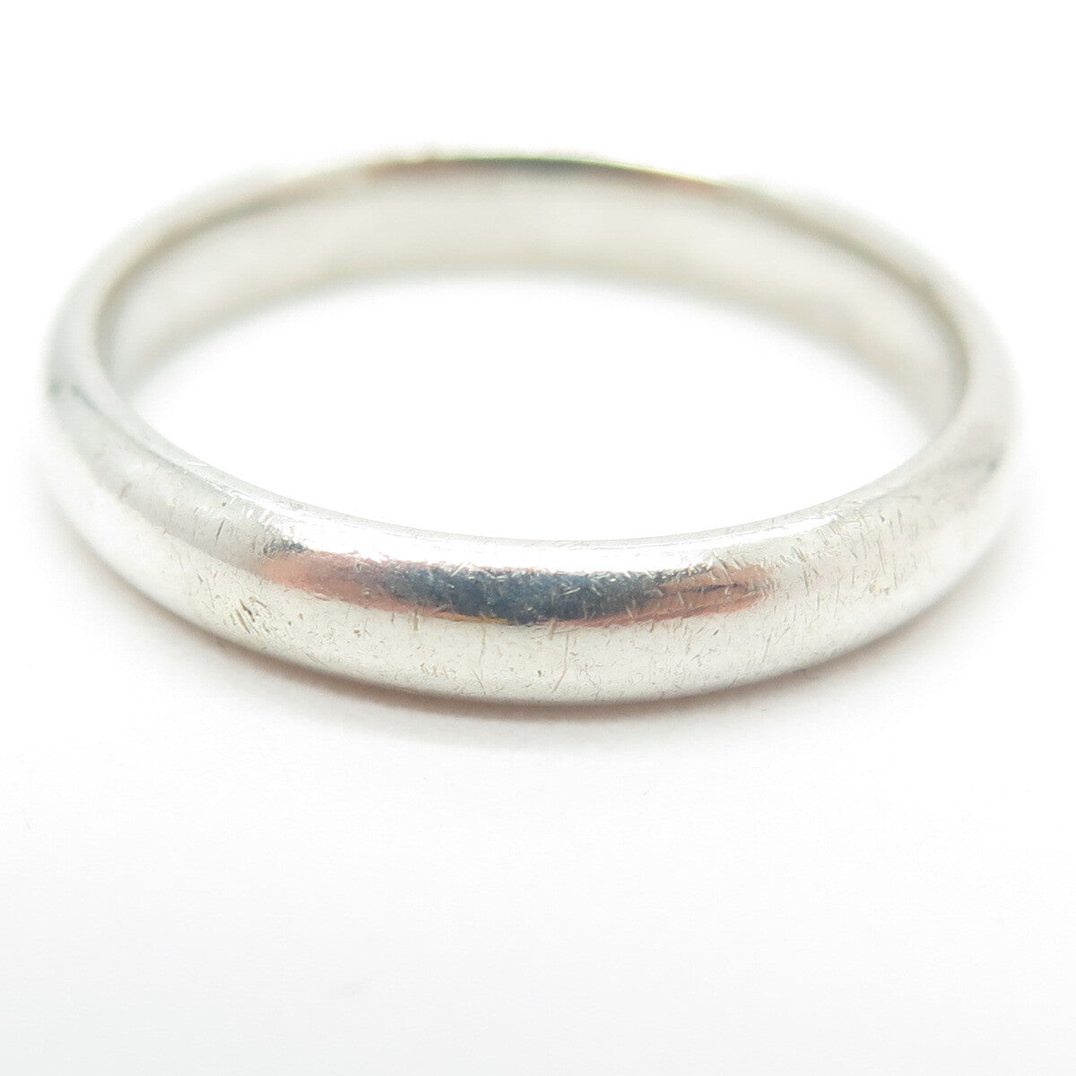 925 Sterling Silver Vintage Classic Wedding Band Ring Size 11.25