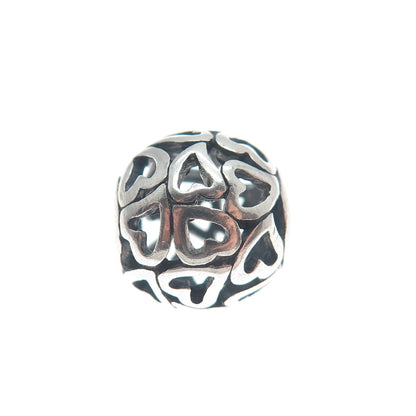 CHAMILIA 925 Sterling Silver Open Hearts Love Bead Charm