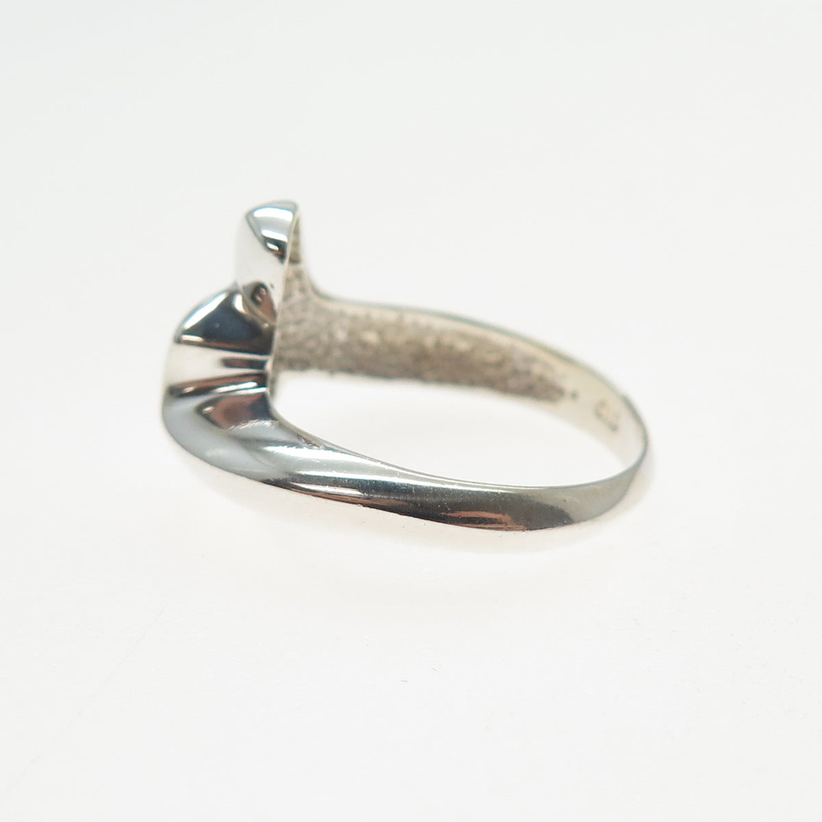 CLYDE DUNEIER CID 925 Sterling Silver Vintage Modernist Ring Size 6.25