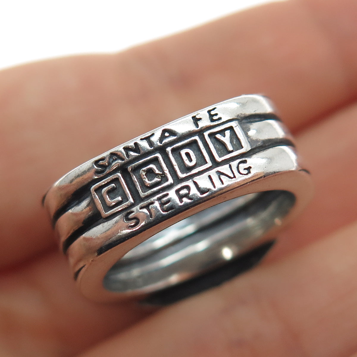 CODY Santa Fe 925 Sterling Silver Vintage Real Lapis Lazuli Ring Size 8.25