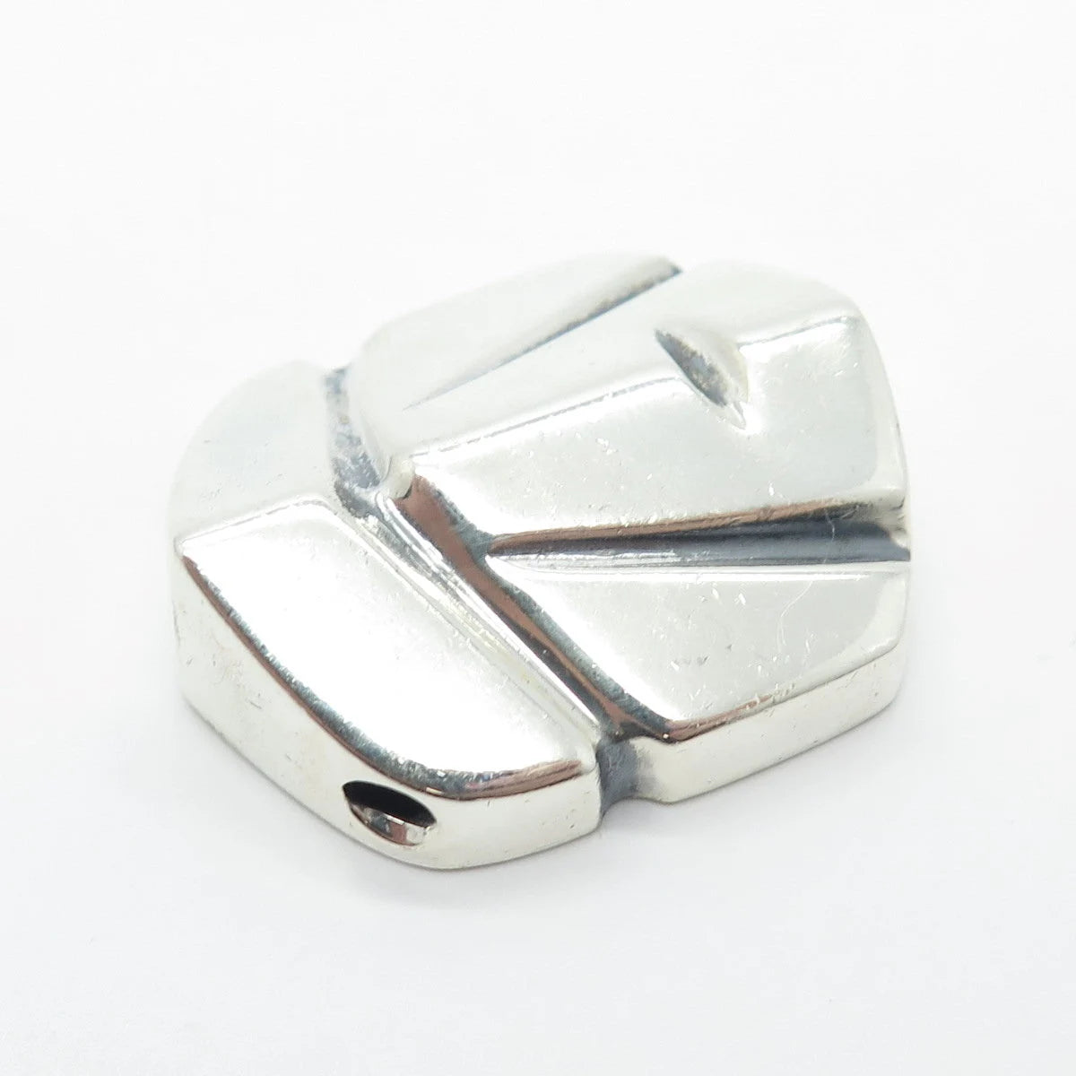 925 Sterling Silver Vintage Abstract Pendant
