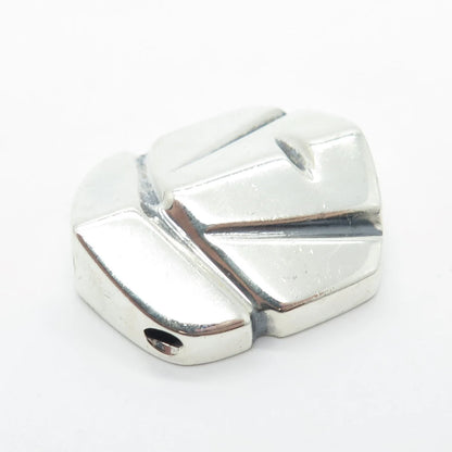 925 Sterling Silver Vintage Abstract Pendant