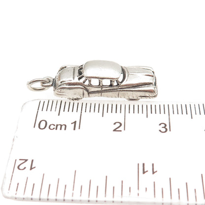 DANECRAFT 925 Sterling Silver Vintage Classic Car Oxidized 3D Charm Pendant