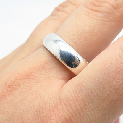 925 Sterling Silver Classic Band Ring Size 10.75