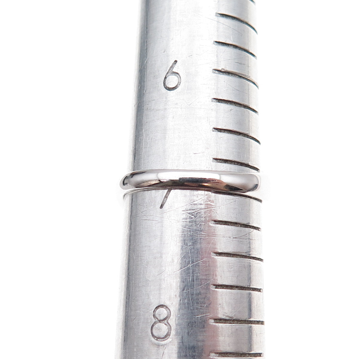 925 Sterling Silver Mexico Real Round-Cut Diamond Bypass Ring Size 7