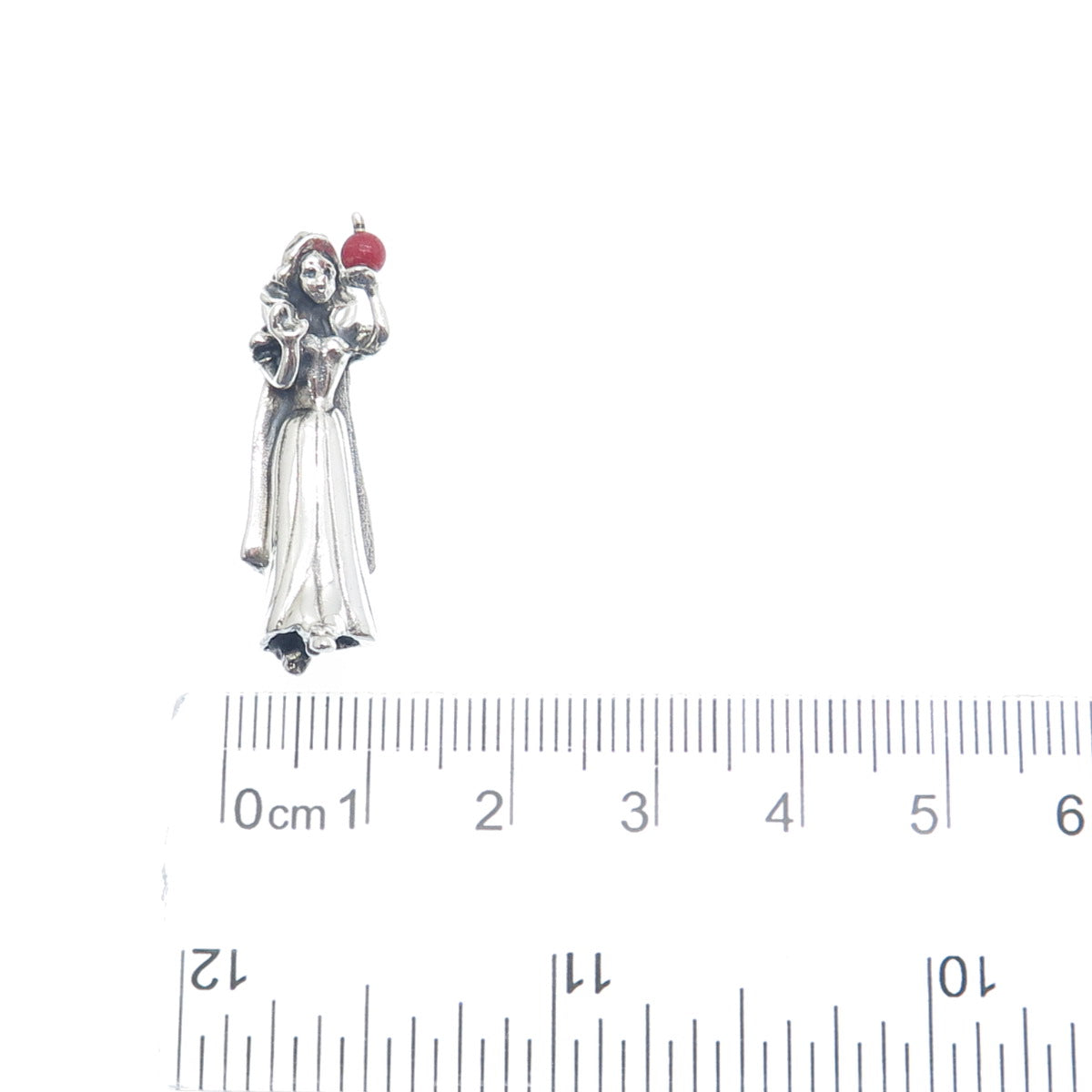 CELLINI 925 Sterling Silver Vintage Enamel Limited Edition Snow White 3D Pendant