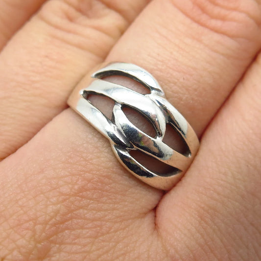 925 Sterling Silver Vintage Ornate Ring Size 7.25